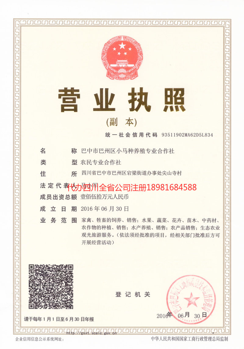 大理市大理市小马种养殖专业合作社